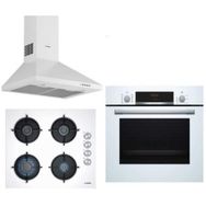 Bosch HBF534EW0T - POP6C2B11O - DWP64CC20T 3'lü Beyaz Ankastre Set