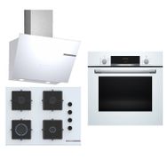 Bosch HBF534EW3T - POP7C2P30O - DWK66PJ20T 3'lü Ankastre Set
