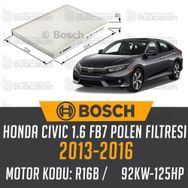 Bosch Honda Civic 1.6 FB7 2013-2016 Polen Filtresi