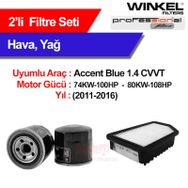 Bosch Hyundai Accent Admire 1.6 2003 2006 Filtre Bakım Seti