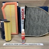 Bosch Mercedes C180 1.8 CGI 2010 2012 Filtre Bakım Seti