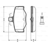 Bosch Nissan Almera 1.5 2002-2006 Arka Balata