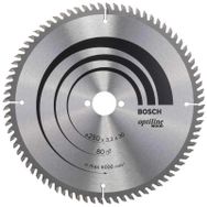 Bosch Optiline Wood 250x30 mm 80 Diş Daire Testere Bıçağı