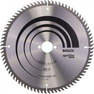 Bosch Optiline Wood Ahşap 250 mm 80 Diş Elmas Daire Testere Bıçağı