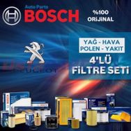 Bosch Peugeot 206 1.4 HDI 2002 2009 Filtre Bakım Seti
