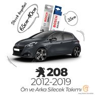 Bosch Peugeot 208 Ön Arka 2012-2019 Aeroeco Silecek