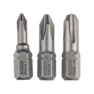 Bosch PH1/2/3x25 mm Hard Serisi 3 Parçalı Extra Vidalama Ucu Seti