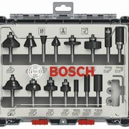 Bosch Pro Karışık 6 mm 15'li Şaftlı Freze Seti