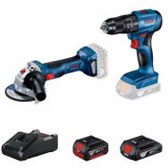 Bosch Professional GWS 180-LI+GSB 185-LI 18V 2+4 Ah Çift Akü Akülü Vidalama Set
