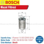 Bosch Renault Fluence 1.5 DCI Mazot Filtresi