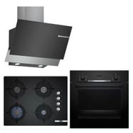 Bosch Siyah HBF534EB0T - POP6C6O10O - DWK065G60T Ankastre Set