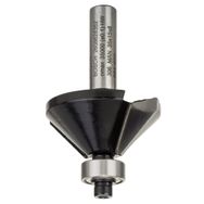 Bosch Standard Seri Ahşap İçin 8x11x45 mm Çift Oluklu Sert Metal Bilya Yataklı Pah Açma Frezesi