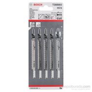 Bosch T 308 BO Ekstra Temiz Kesim Ahşap İçin 5'li Dekupaj Testeresi Bıçağı