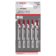 Bosch Temiz Kesim Serisi Akrilik Cam İçin T 102 Bf 5 Li Paket Dekupaj Testeresi Bıçağı