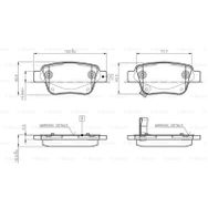 Bosch Toyota Avensis 1.6 2003-2008 Arka Fren Balatası