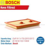 Bosch Volkswagen Golf 7 1.4 TSI 2013 2017 Filtre Bakım Seti