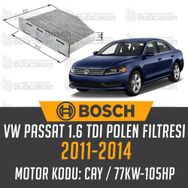 Bosch Volkswagen Passat 1.6 TDI 2011-2014 Polen Filtresi