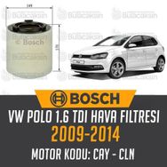 Bosch Volkswagen Polo 1.6 TDI 2009-2014 Hava Filtresi