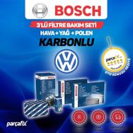Bosch VW Passat 1.9 TDI 2000-2005 3'lü Karbonlu Filtre Bakım Seti