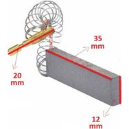 Bosch WFC2062 5x12.5x32 cm Çamaşır Makinesi Yaylı Motor Kömürü