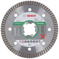 Bosch X - Lock - Best Serisi Seramik için 115 mm Extra Temiz Kesim Turbo Segman Elmas Kesme Diski