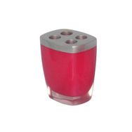 Bosphorus 11x8 cm Gri Pembe Poliresin Diş Fırçalık