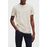 Boss 50507786 131 Bej Bisiklet Yaka Erkek T-shirt