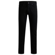Boss Delaware BO Siyah Black3 Dar Kesim Rahat Streç Denim Erkek Kot Pantolon