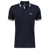 Boss Koyu Mavi Paddy Curved Polo Erkek T-shirt