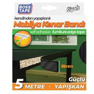 Boss Tape 18 mm 5 mt Siyah Masa Kenar Koruma Bandı