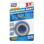 Boss Tape 25 mm 1.5 mt Beyaz Silikon Kaynayan Tamir Bandı