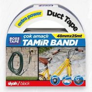 Boss Tape Duct Tape 48 mm 25 mt Siyah Tamir Bandı