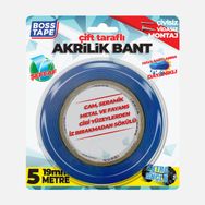 Boss Tape Mavi Akrilik Çift Taraflı Bant