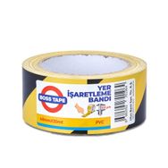 Boss Tape Sarı Siyah Pvc İşaretleme Bandı