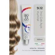 Botego Profesyonel Krem Saç Boyası - 9.12 İnci Çok Açık Kumral 100 ml - Plex, Keratin, Seramid