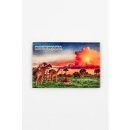 Botsvana Temalı Ahşap Kartpostal Magnet