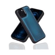 Bouletta BRN4EF Mavi Apple İphone 13 Uyumlu Deri Arka Kapak