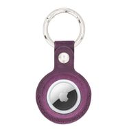 Bouletta CZ7 Arta Apple Airtag Uyumlu Mor Deri Anahtarlık