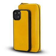 Bouletta F10 Apple iPhone 14 Uyumlu Deri Zip Kılıf