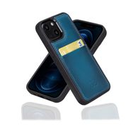 Bouletta FXCP BRN4EF Apple iPhone 13 Mini Deri Mavi Cep Telefonu Arka Kapak
