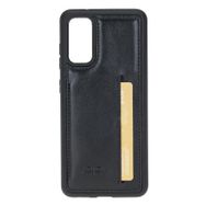 Bouletta FXCP RST1 Samsung Galaxy S20 Uyumlu Deri Siyah Cep Telefonu Arka Kapak