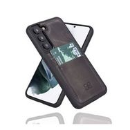 Bouletta FXCP TN18 Samsung Galaxy S22 Plus Deri Gri Cep Telefonu Arka Kapak