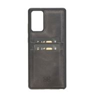 Bouletta FXCP TN18E Samsung Galaxy Note 20 Uyumlu Deri Gri Cep Telefonu Arka Kapak