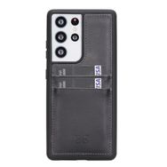 Bouletta FXCPRST1 Samsung Galaxy S21 Ultra Uyumlu Deri Siyah Cep Telefonu Arka Kapak
