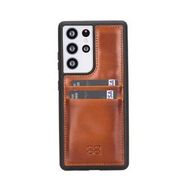 Bouletta FXCPRST2 Samsung Galaxy S21 Ultra Uyumlu Deri Taba Cep Telefonu Arka Kapak