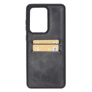 Bouletta FXCPTN18 Samsung Galaxy S20 Ultra Uyumlu Deri Gri Cep Telefonu Arka Kapak