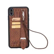 Bouletta FXH SND15 Apple İphone XS Max Uyumlu Deri Kartlıklı Arka Kapak