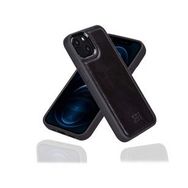 Bouletta iPhone 13 Uyumlu RST1 Siyah Apple Deri Arka Kapak
