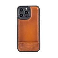 Bouletta RST2EF Apple iPhone 14 Pro Max Deri Standlı Taba Cep Telefonu Arka Kapak