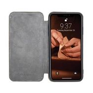 Bouletta SFB V23 Gri Apple İphone XS Max Uyumlu Deri Kapaklı Kılıf